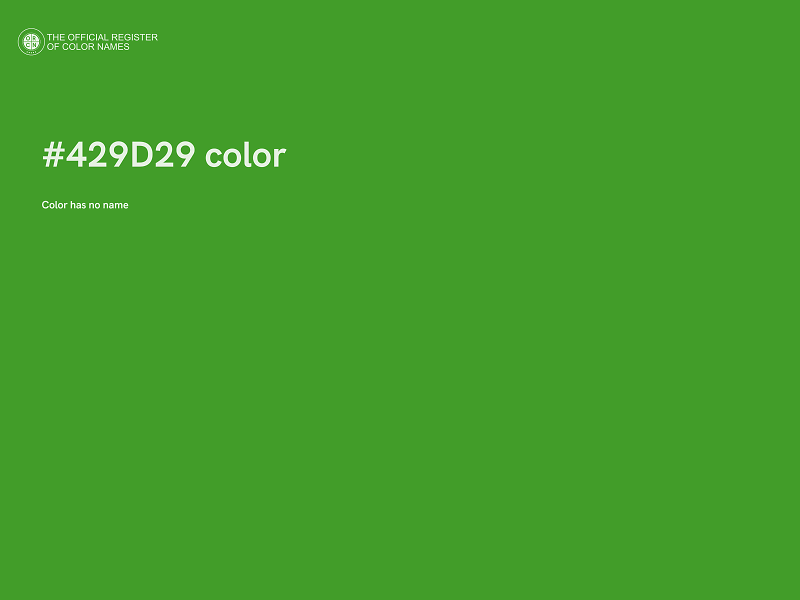 #429D29 color image