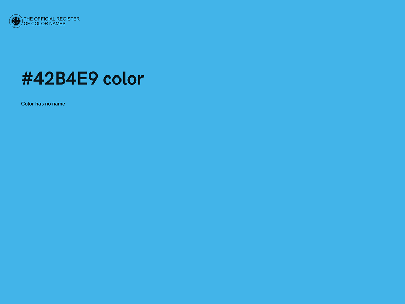 #42B4E9 color image