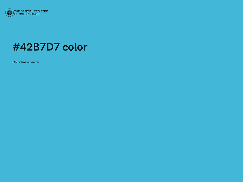 #42B7D7 color image