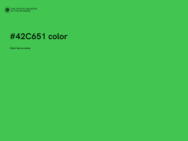 #42C651 color image