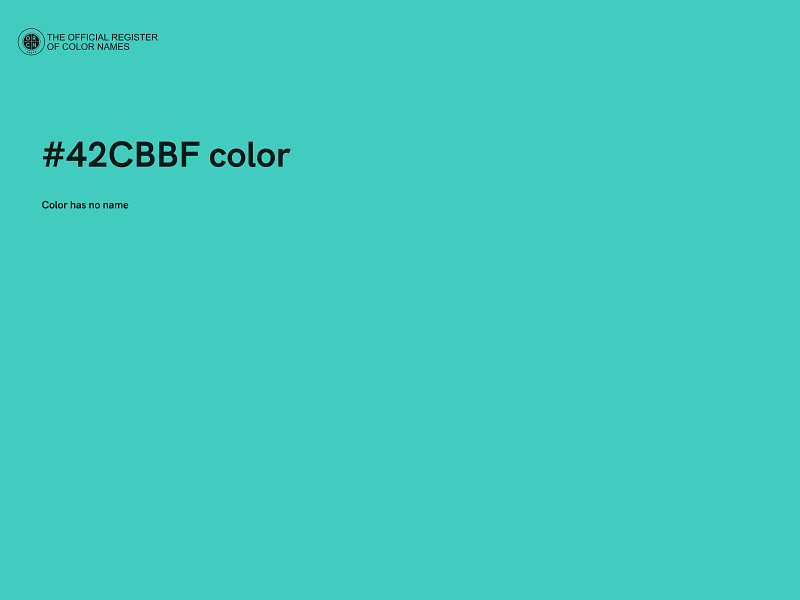 #42CBBF color image