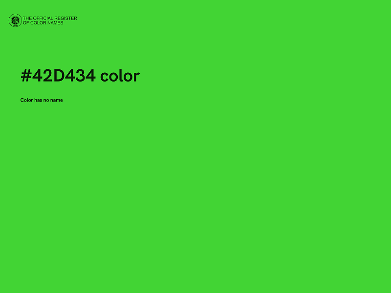 #42D434 color image