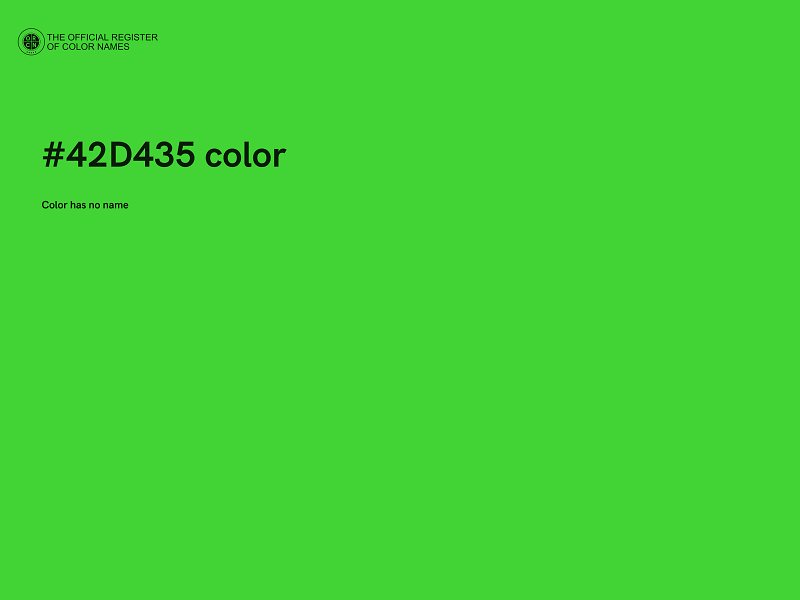 #42D435 color image