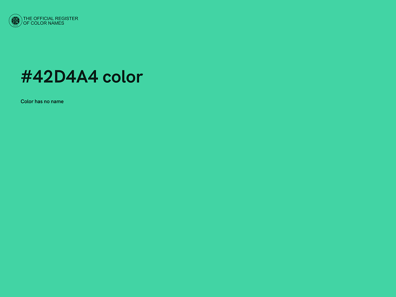 #42D4A4 color image