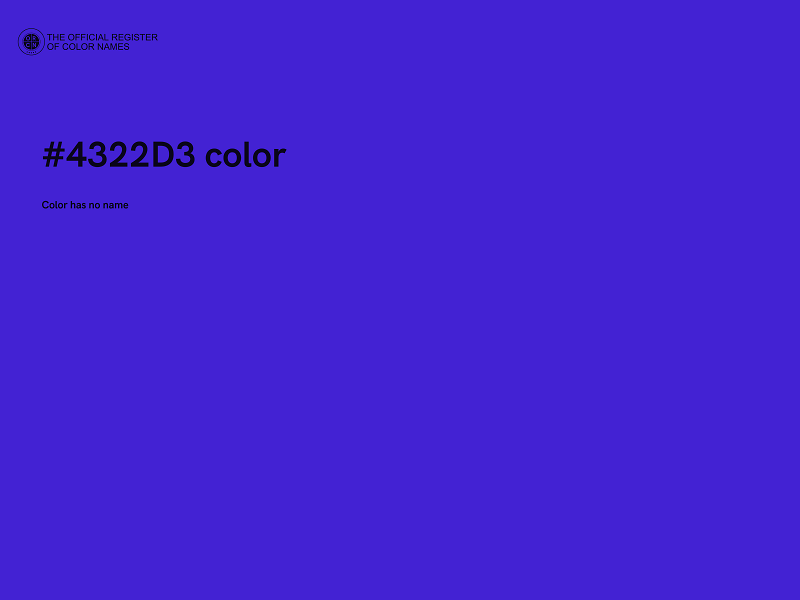 #4322D3 color image