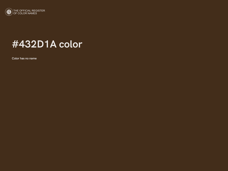 #432D1A color image