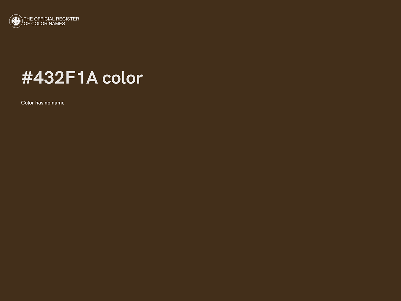 #432F1A color image