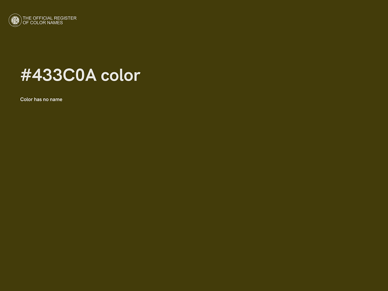 #433C0A color image