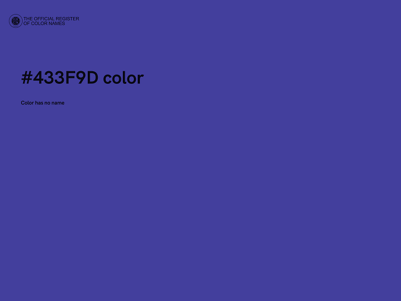 #433F9D color image