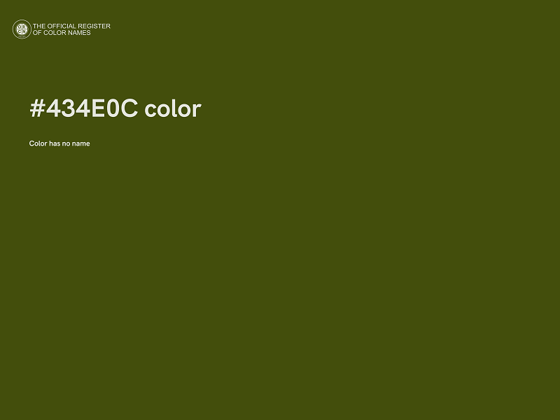 #434E0C color image