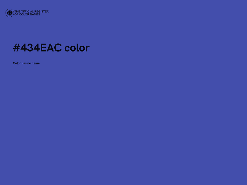 #434EAC color image