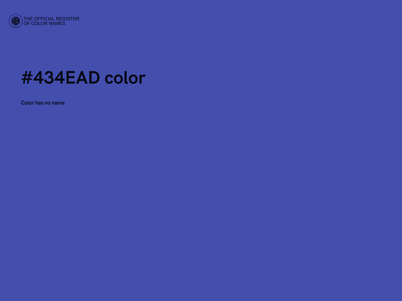 #434EAD color image