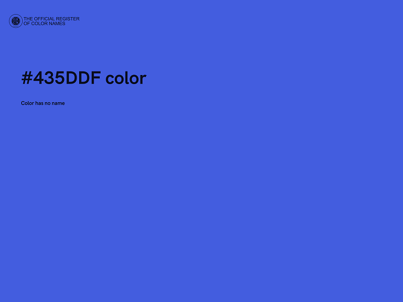 #435DDF color image