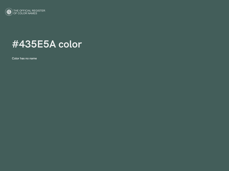 #435E5A color image