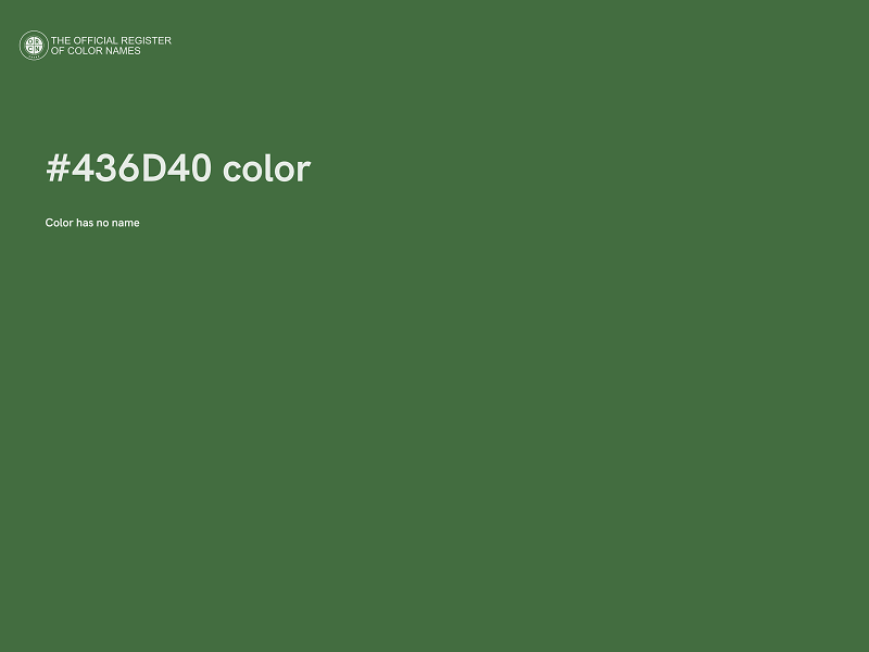 #436D40 color image