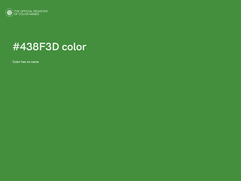 #438F3D color image