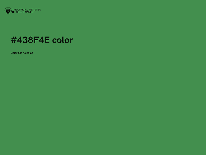 #438F4E color image