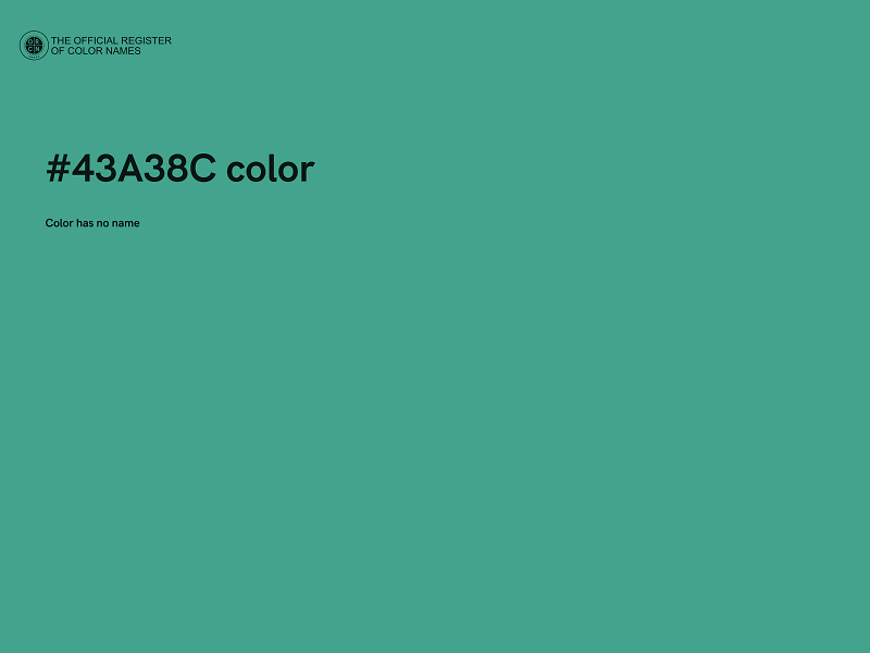 #43A38C color image