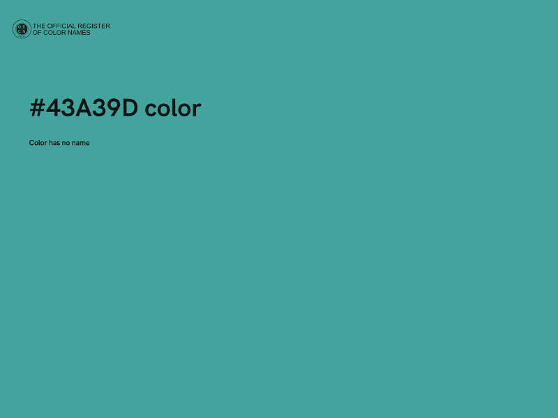 #43A39D color image