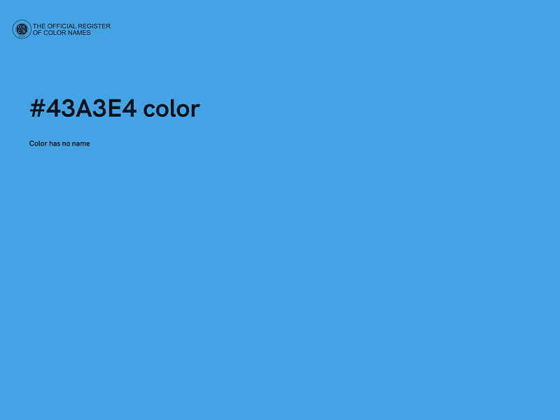 #43A3E4 color image