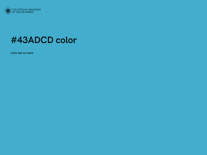 #43ADCD color image