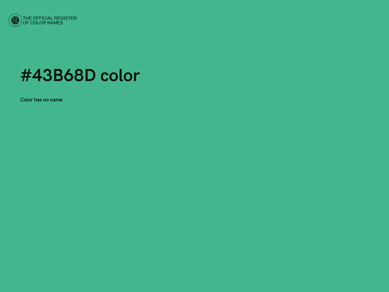 #43B68D color image