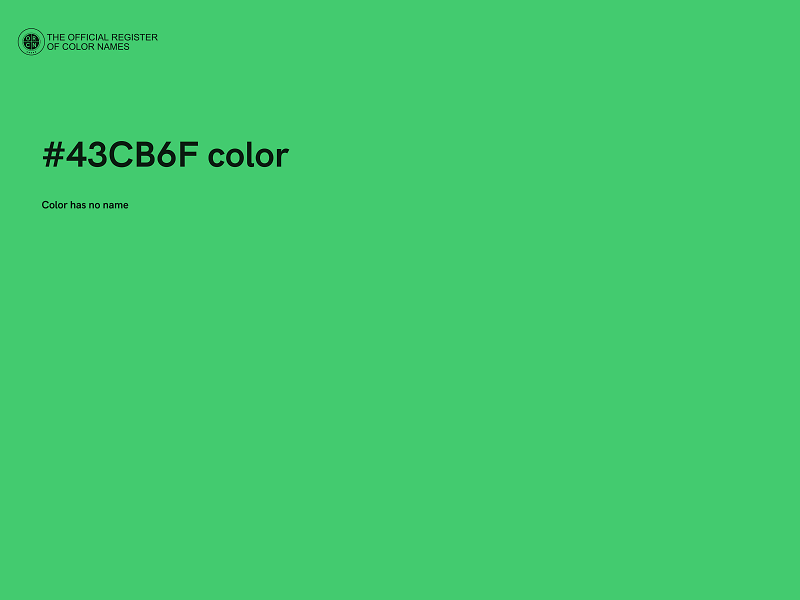 #43CB6F color image