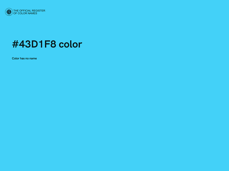 #43D1F8 color image