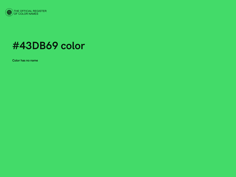 #43DB69 color image