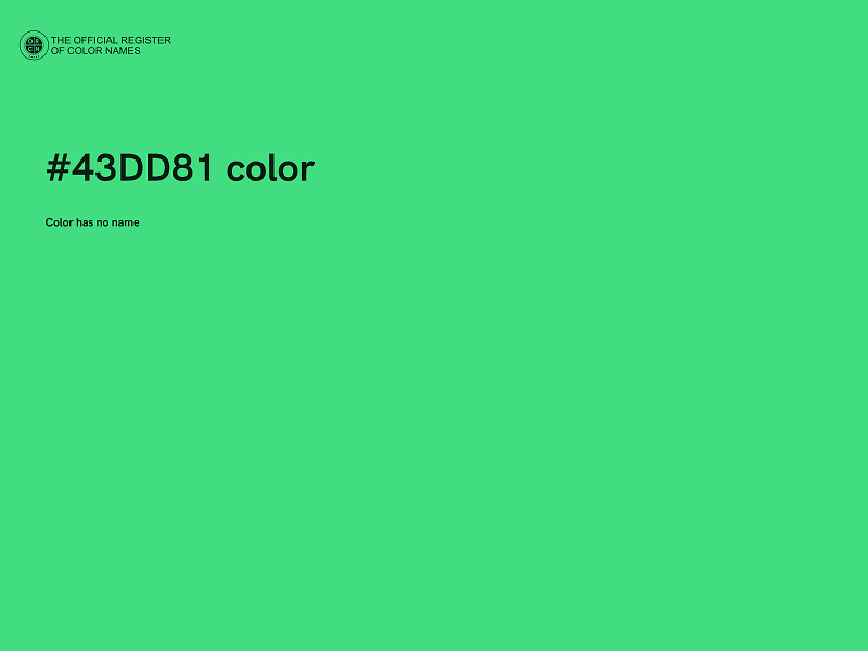 #43DD81 color image