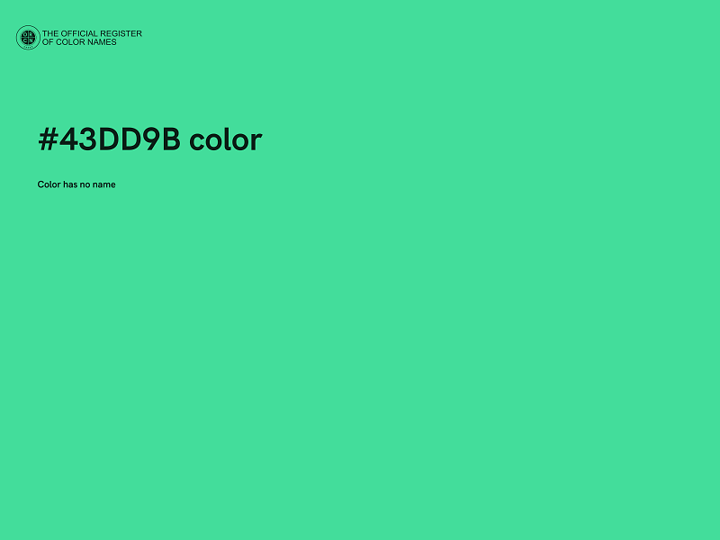 #43DD9B color image