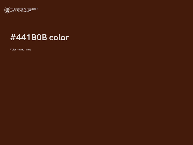 #441B0B color image