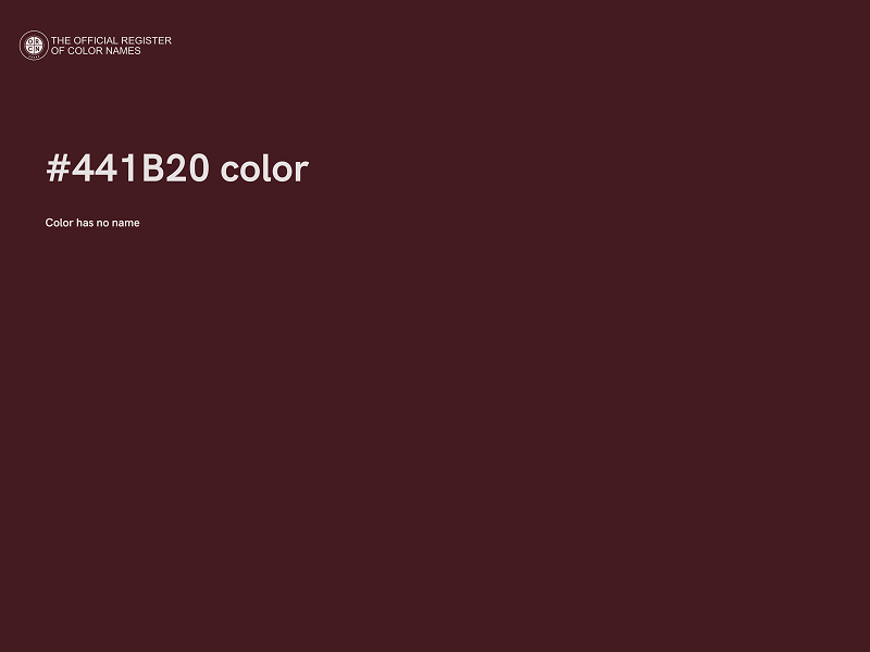 #441B20 color image