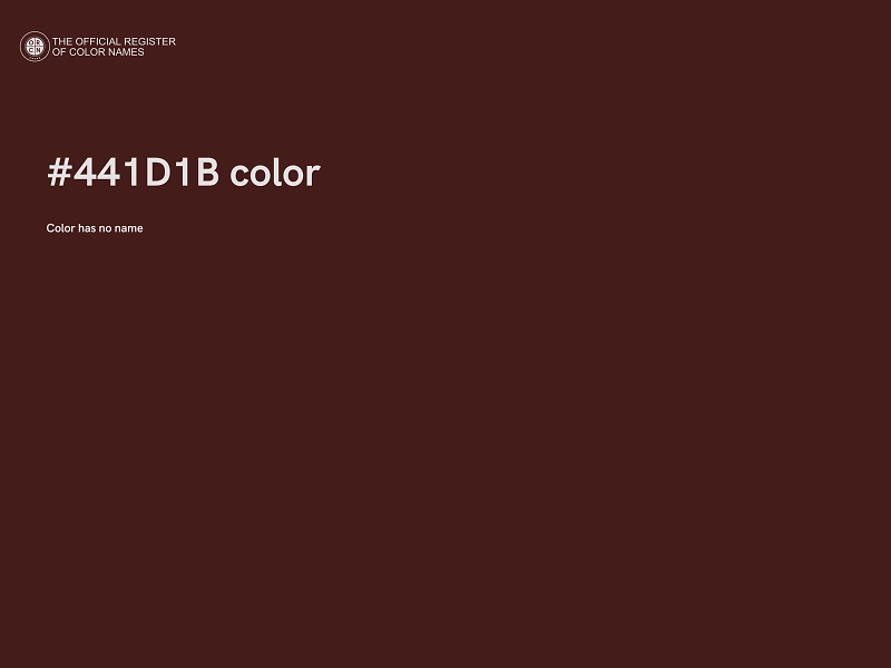 #441D1B color image