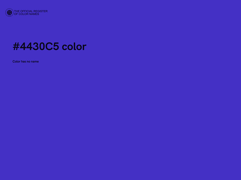 #4430C5 color image