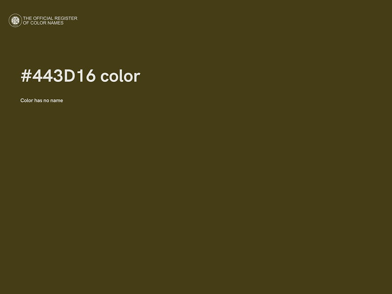 #443D16 color image