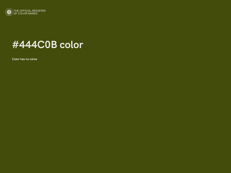 #444C0B color image