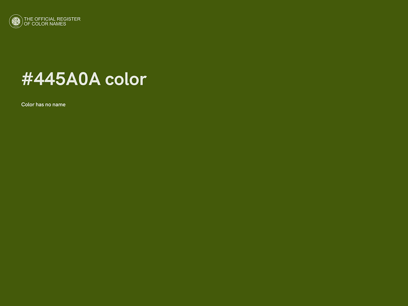 #445A0A color image