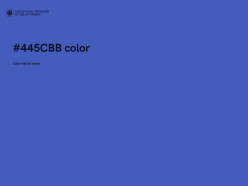 #445CBB color image