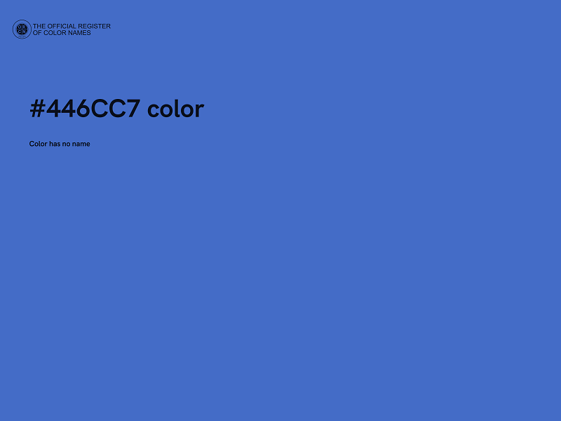 #446CC7 color image