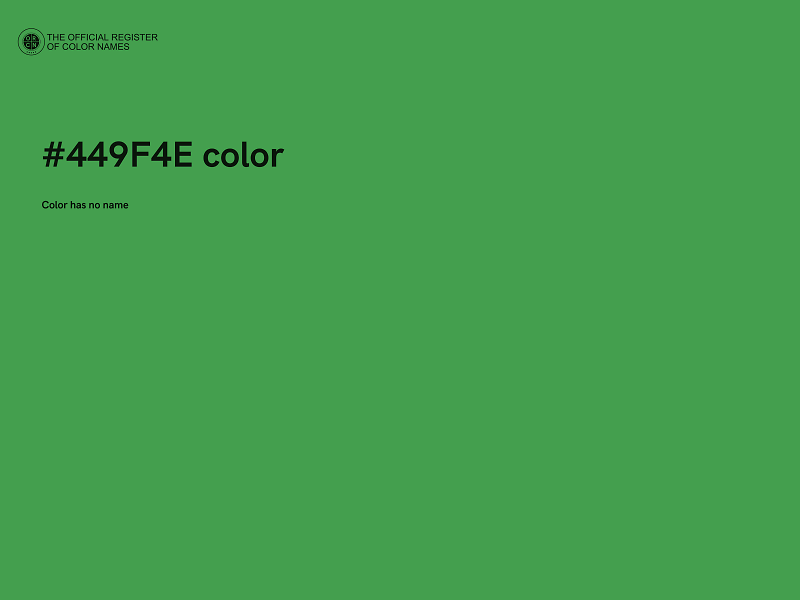 #449F4E color image