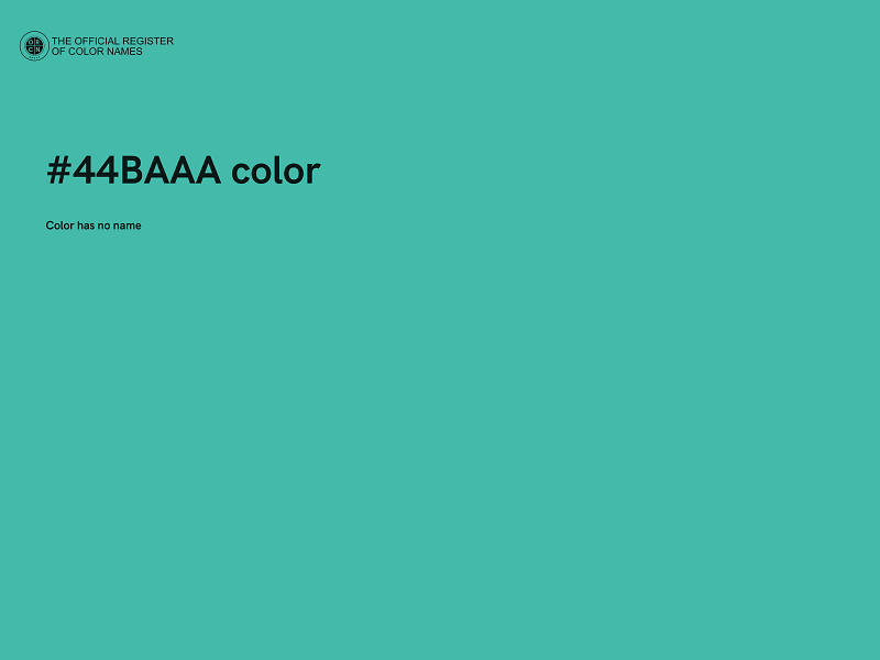 #44BAAA color image