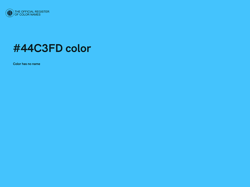 #44C3FD color image