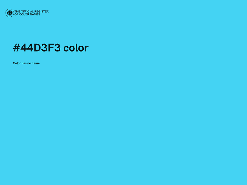 #44D3F3 color image