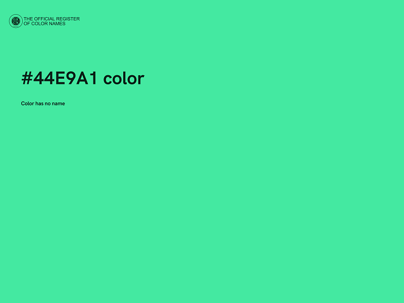 #44E9A1 color image