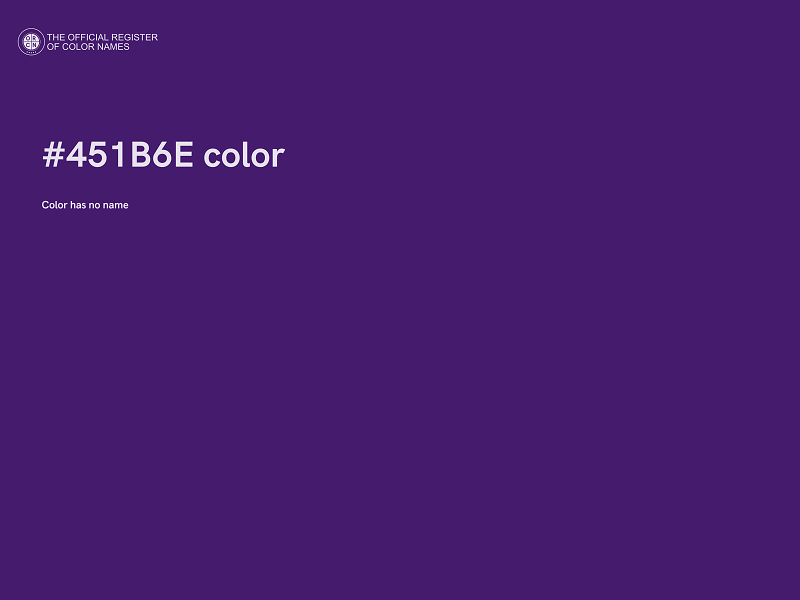 #451B6E color image