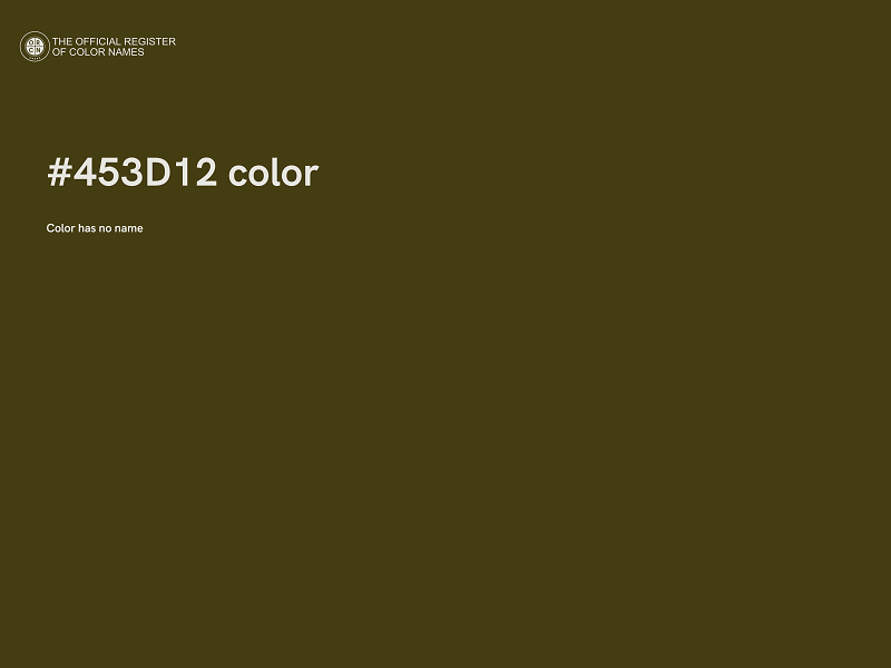 #453D12 color image