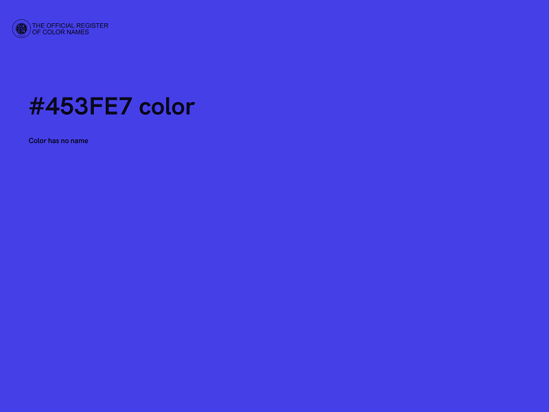 #453FE7 color image