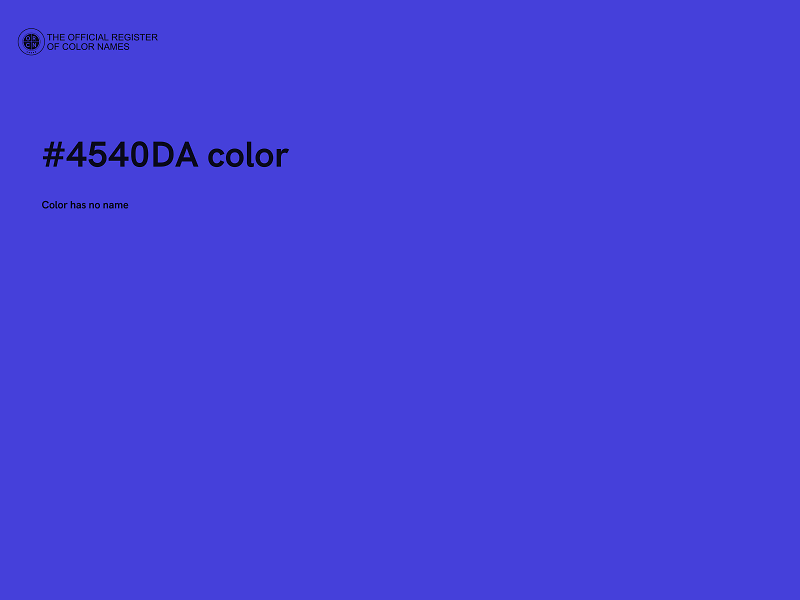 #4540DA color image