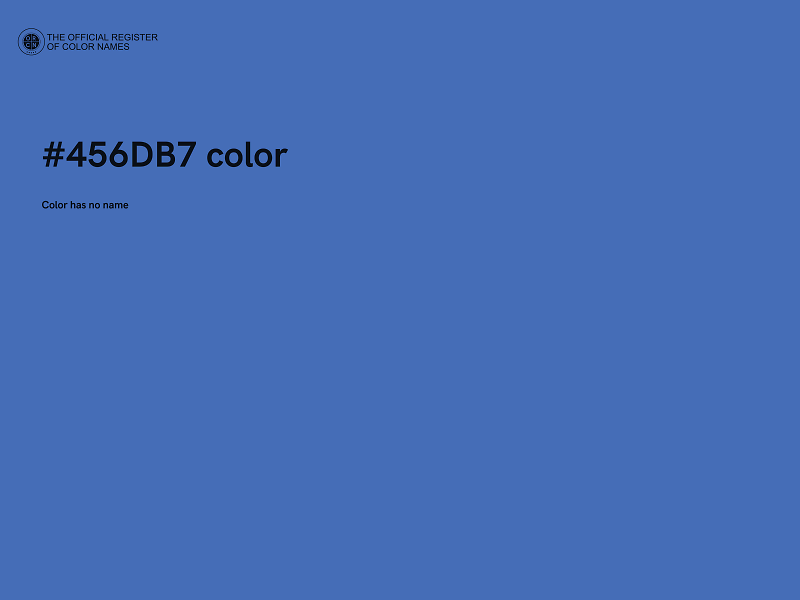 #456DB7 color image